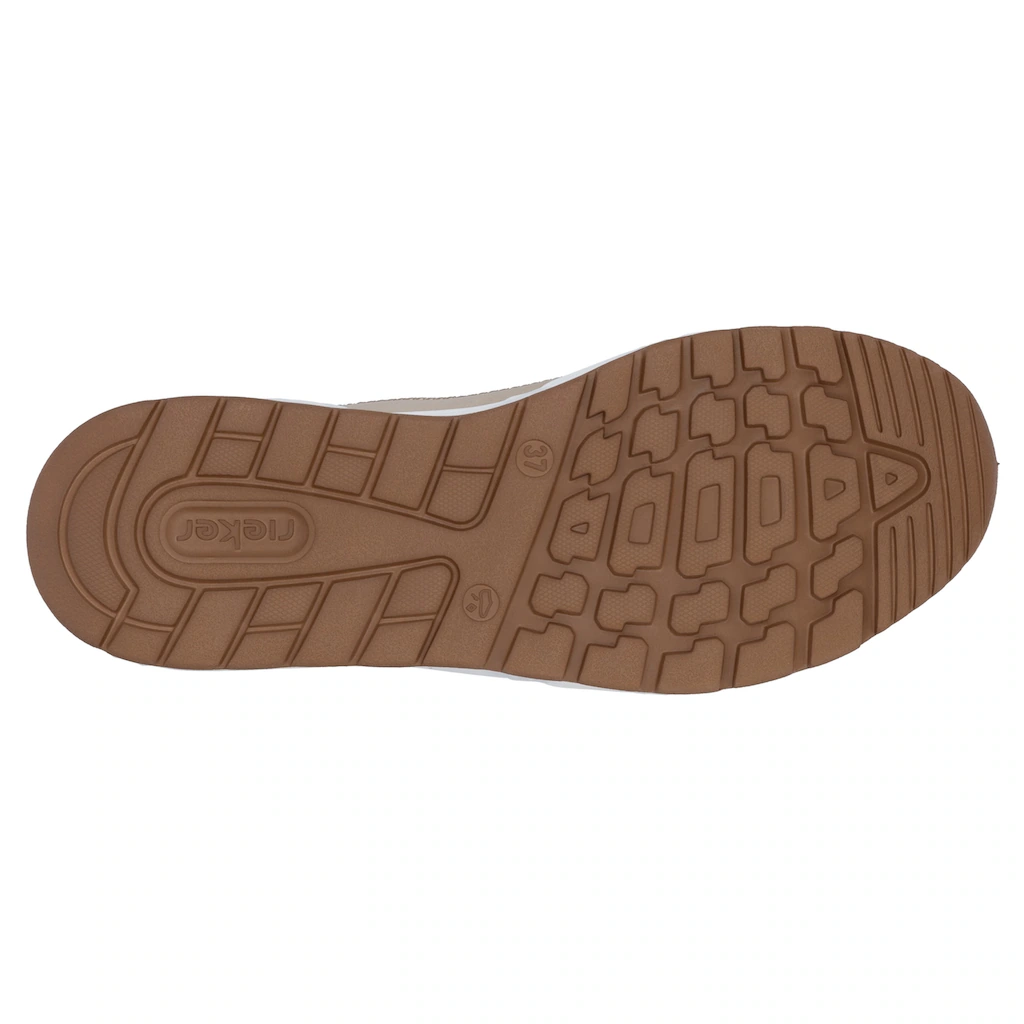 RIEKER Sport Keilsneaker Schnürschuh Halbschuh Freizeitsneaker mit Reißverschluss kaufen Kostenloser Versand