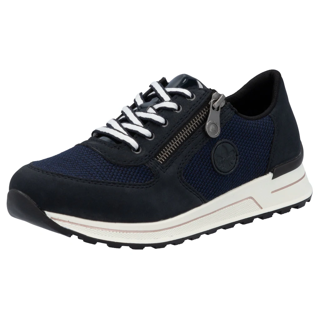 Rieker Sneaker Freizeitschuh Halbschuh Schnürschuh im Materialmix Weihnachtsangebot