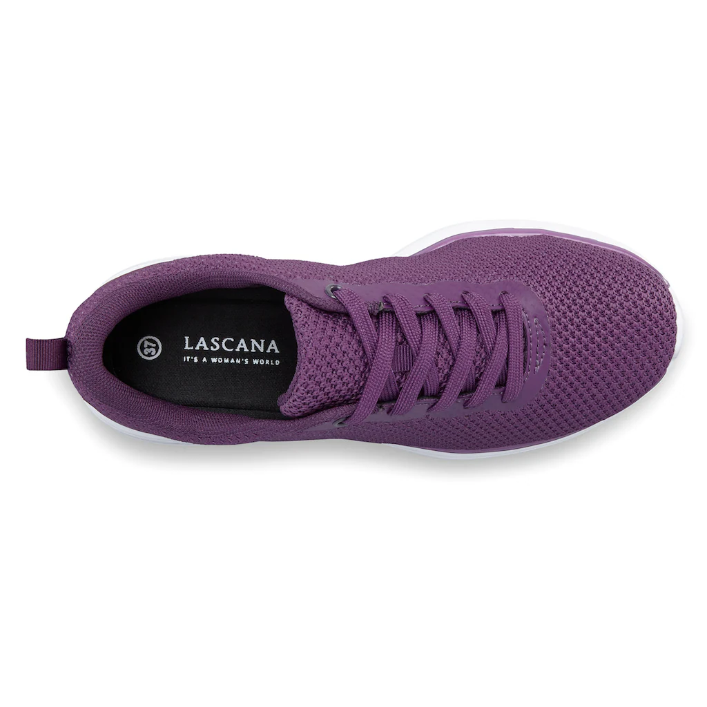 LASCANA Sneaker »Freizeitschuh Halbschuh « Schnürhalbschuh ultraleicht softe herausnehmbare Innensohle VEGAN ▷ für Valentinstagsangebot