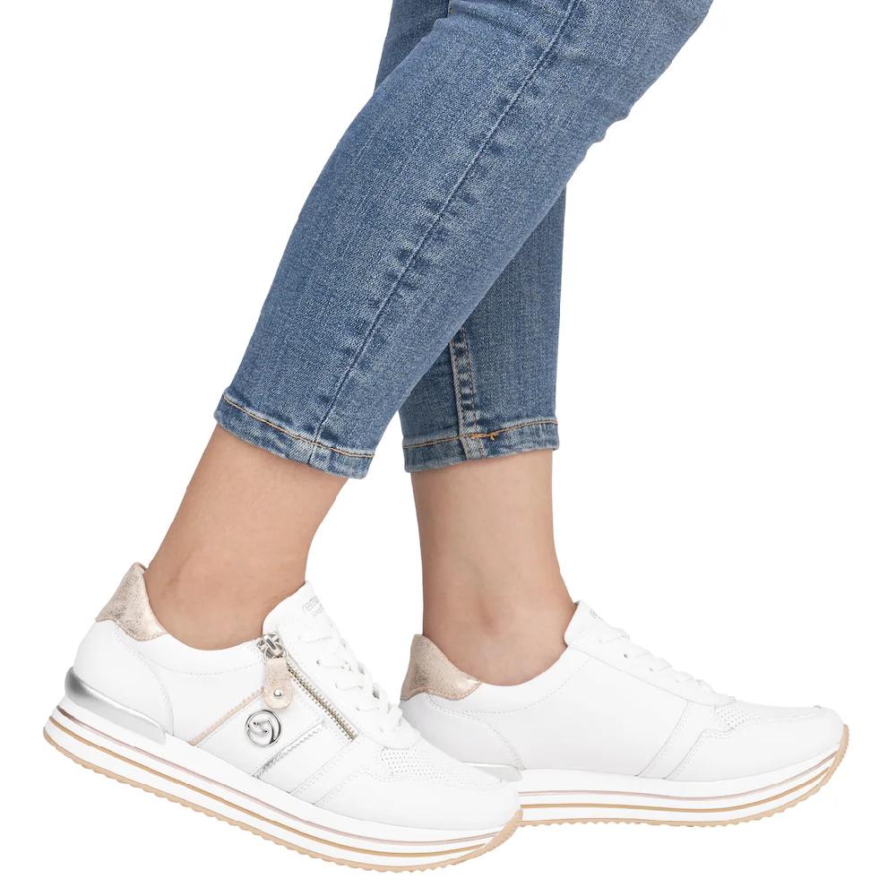 Remonte Plateausneaker Freizeitschuh Halbschuh Schnürschuh mit seitlichem Reißverschluss ▷ für Begrenzte Freigabe