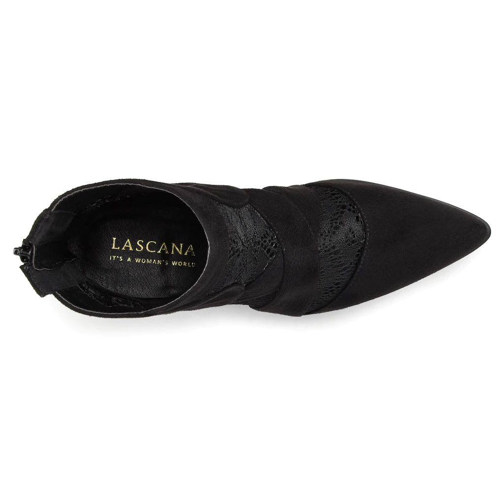 LASCANA Stiefelette mit Spitze & bequemen Blockabsatz Cowboy Boots Westernstiefel ▷ für Im Verkauf