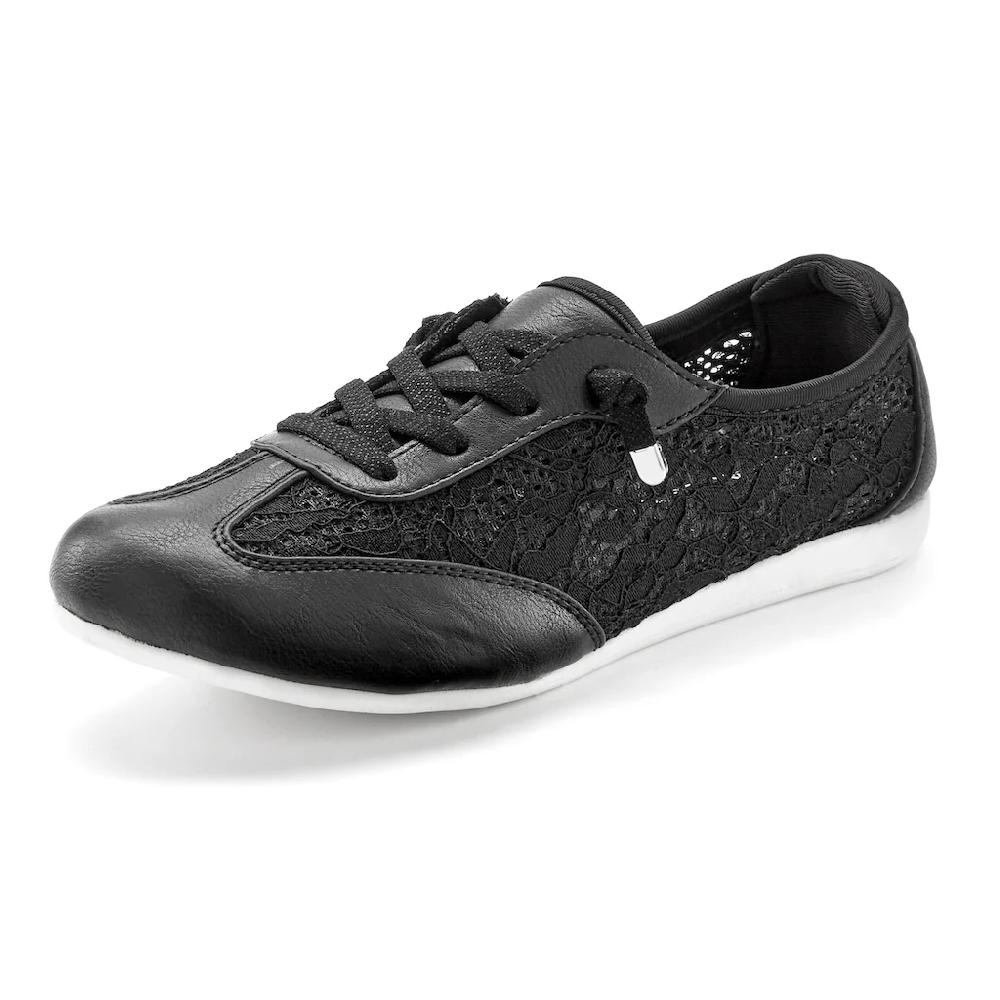 LASCANA Sneaker »Slip In Sneaker Freizeitschuh Halbschuh« mit modischen Spitzendetails VEGAN Hotsell