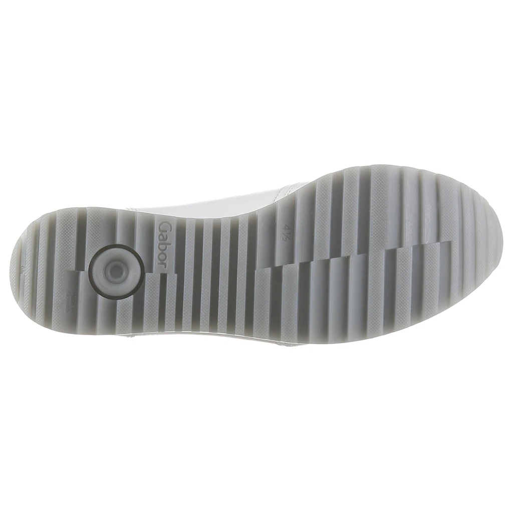 Gabor Keilsneaker »TURIN« mit silberfarbenen Details Freizeitschuh Halbschuh Schnürschuh Kostenloser Versand