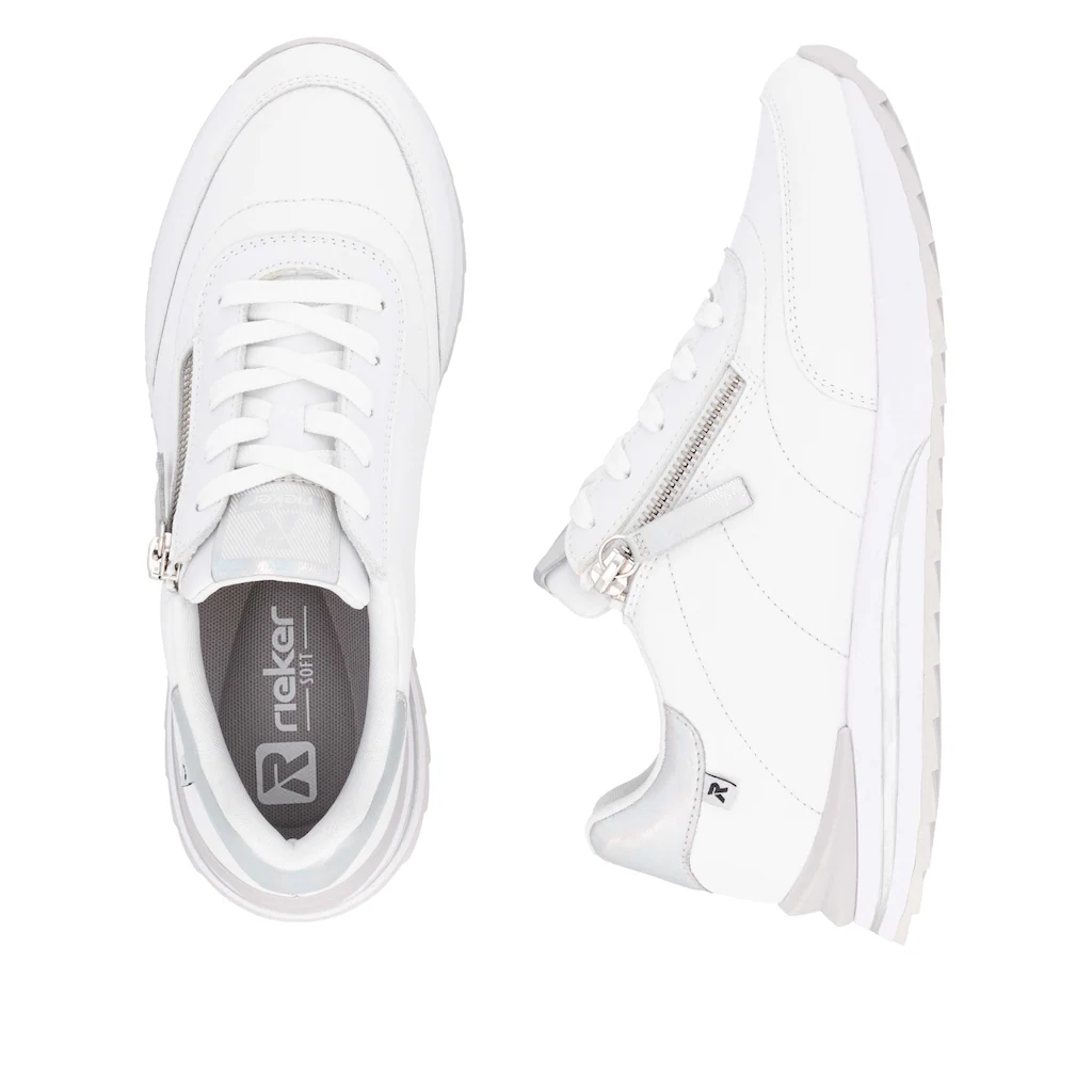 RIEKER Sport Plateausneaker Freizeitschuh Halbschuh Schürschuh in schmaler Form ▷ für Begrenztes Angebot