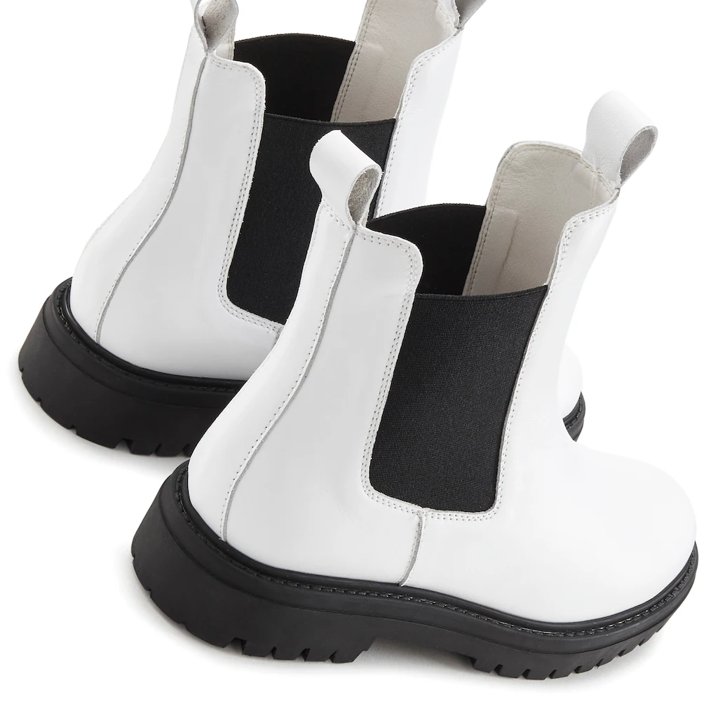 Elbsand Stiefelette Chelseaboots Schlupfstiefel Bikerboots aus Leder ▷ für Black Friday