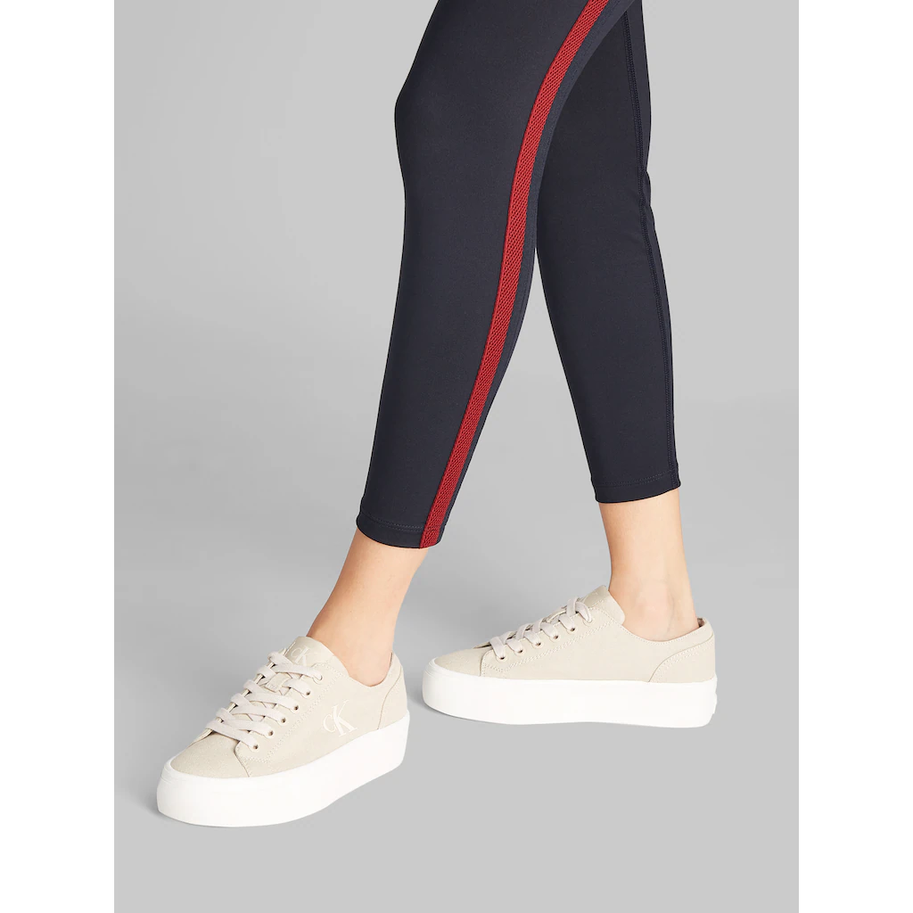 Calvin Klein Jeans Plateausneaker »VULC FLATFORM LOW CV MG« Schnürschuh Freizeitschuh Halbschuh mit seitlichem Logo bestellen Cyber Monday