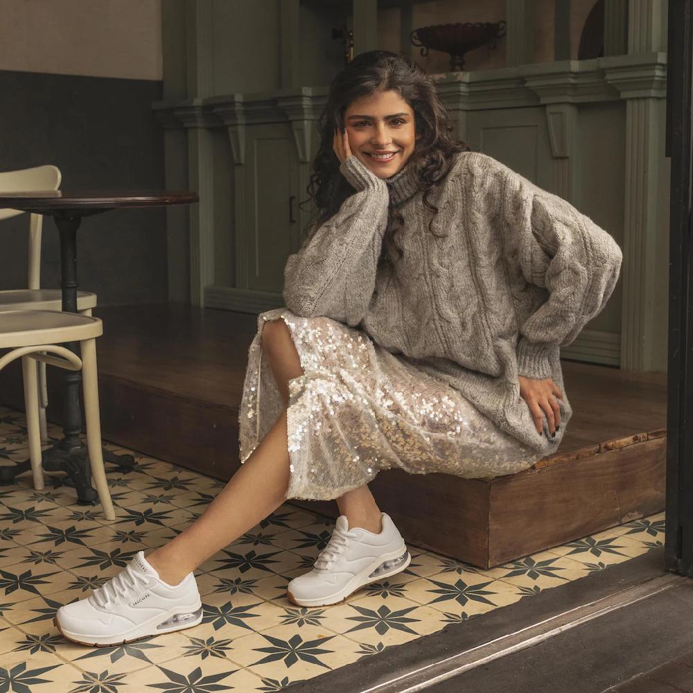 Skechers Sneaker »UNO 2-AIR AROUND YOU« mit Skech-Air Luftkammern Freizeitschuh Halbschuh Schnürschuh online kaufen Große Rabatte