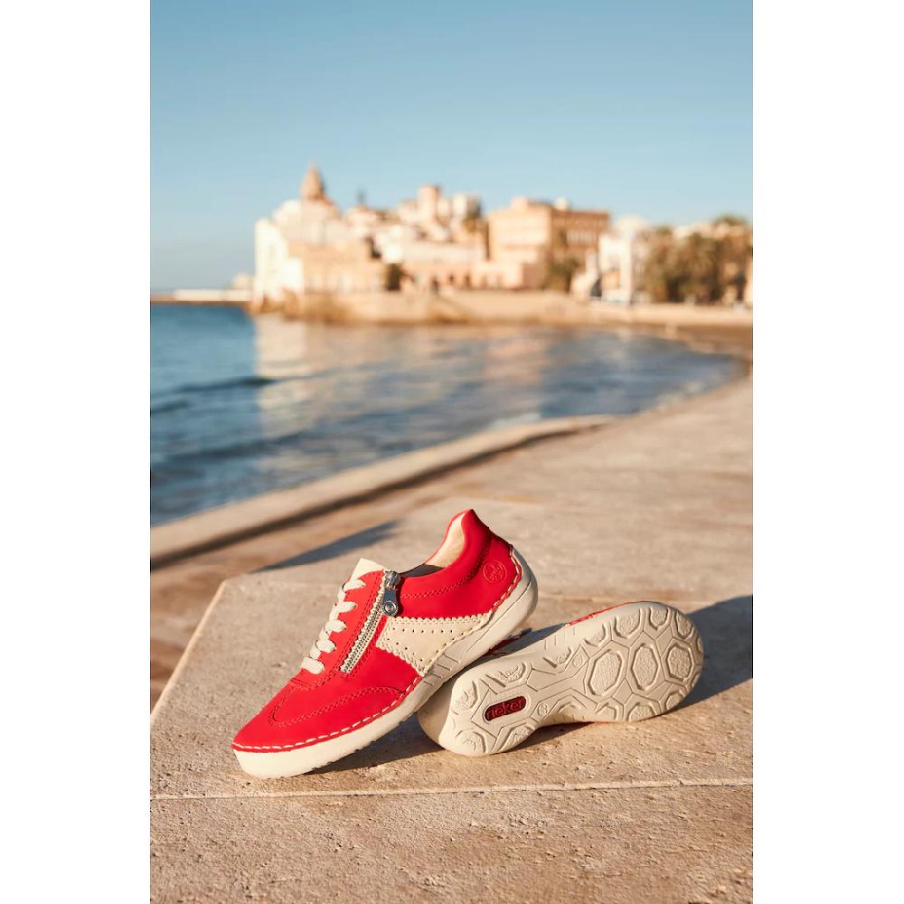Rieker Sneaker Halbschuh Freizeitschuh Schnürschuh mit Reißverschluss online bestellen Bestseller