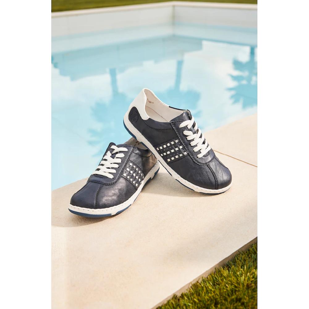 Rieker Sneaker Halbschuh Freizeitschuh Schnürschuh mit gepolstertem Schaftrand kaufen Bis zu 55% Rabatt