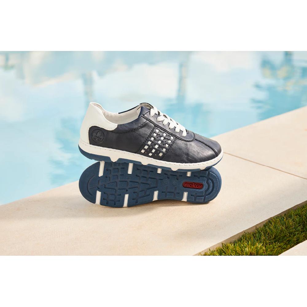 Rieker Sneaker Halbschuh Freizeitschuh Schnürschuh mit gepolstertem Schaftrand kaufen Bis zu 55% Rabatt