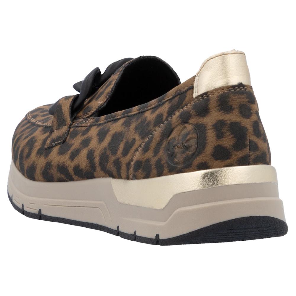 Rieker Loafer Slipper Slip-on Sneaker Halbschuh mit modischer Zierkette bestellen Outlet