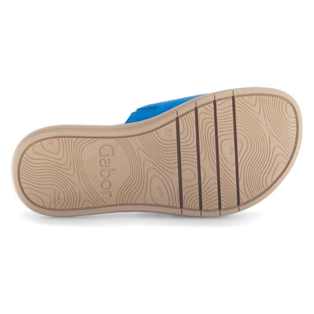 Gabor Pantolette Plateau Sommerschuh Schlappen mit großer Zierschnalle kaufen Hotsell