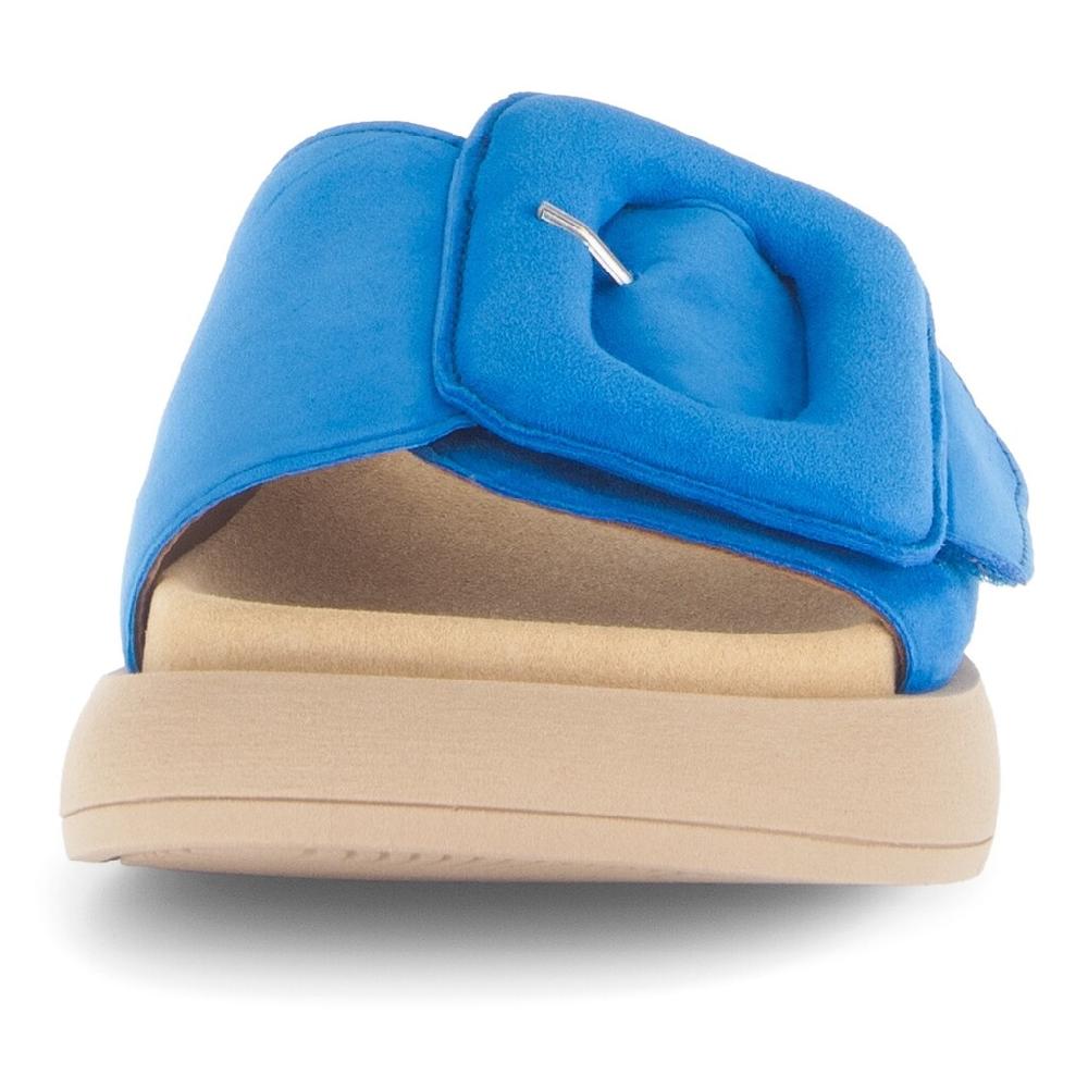 Gabor Pantolette Plateau Sommerschuh Schlappen mit großer Zierschnalle kaufen Hotsell
