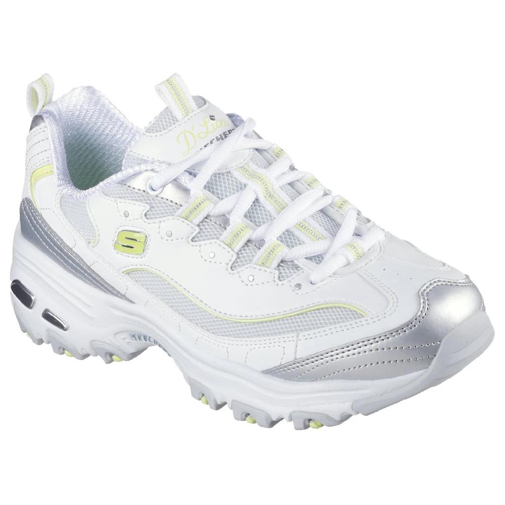 Skechers Sneaker »D'LITES-CHROMATIC« Plateausneaker Schnürschuh mit Metallic Einsätzen bestellen Sonderangebot