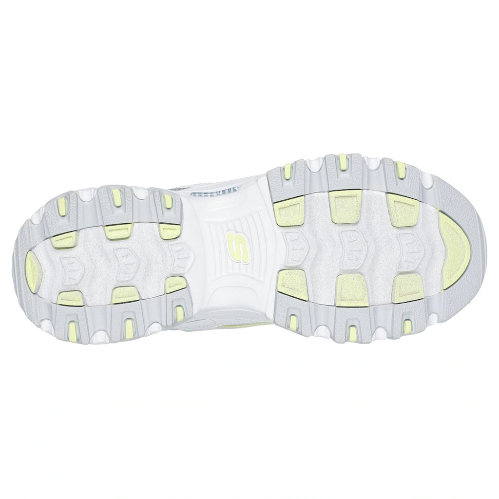 Skechers Sneaker »D'LITES-CHROMATIC« Plateausneaker Schnürschuh mit Metallic Einsätzen bestellen Sonderangebot