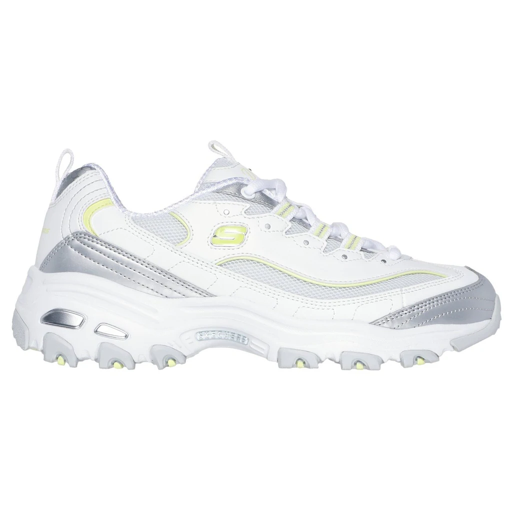 Skechers Sneaker »D'LITES-CHROMATIC« Plateausneaker Schnürschuh mit Metallic Einsätzen bestellen Sonderangebot