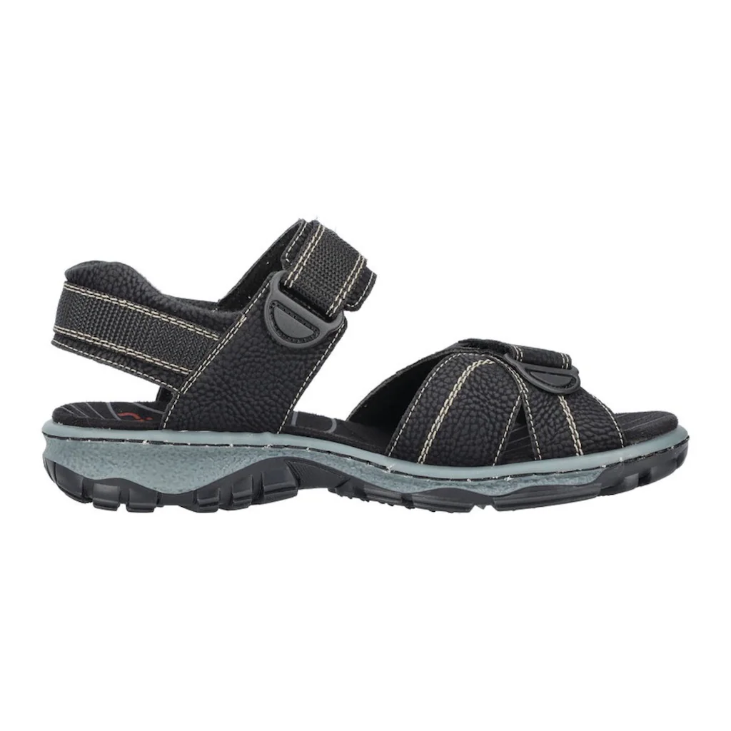 Rieker Sandale Sommerschuh Outdoorschuh Keilabsatz in Trekking-Optik auf Raten Rabatt