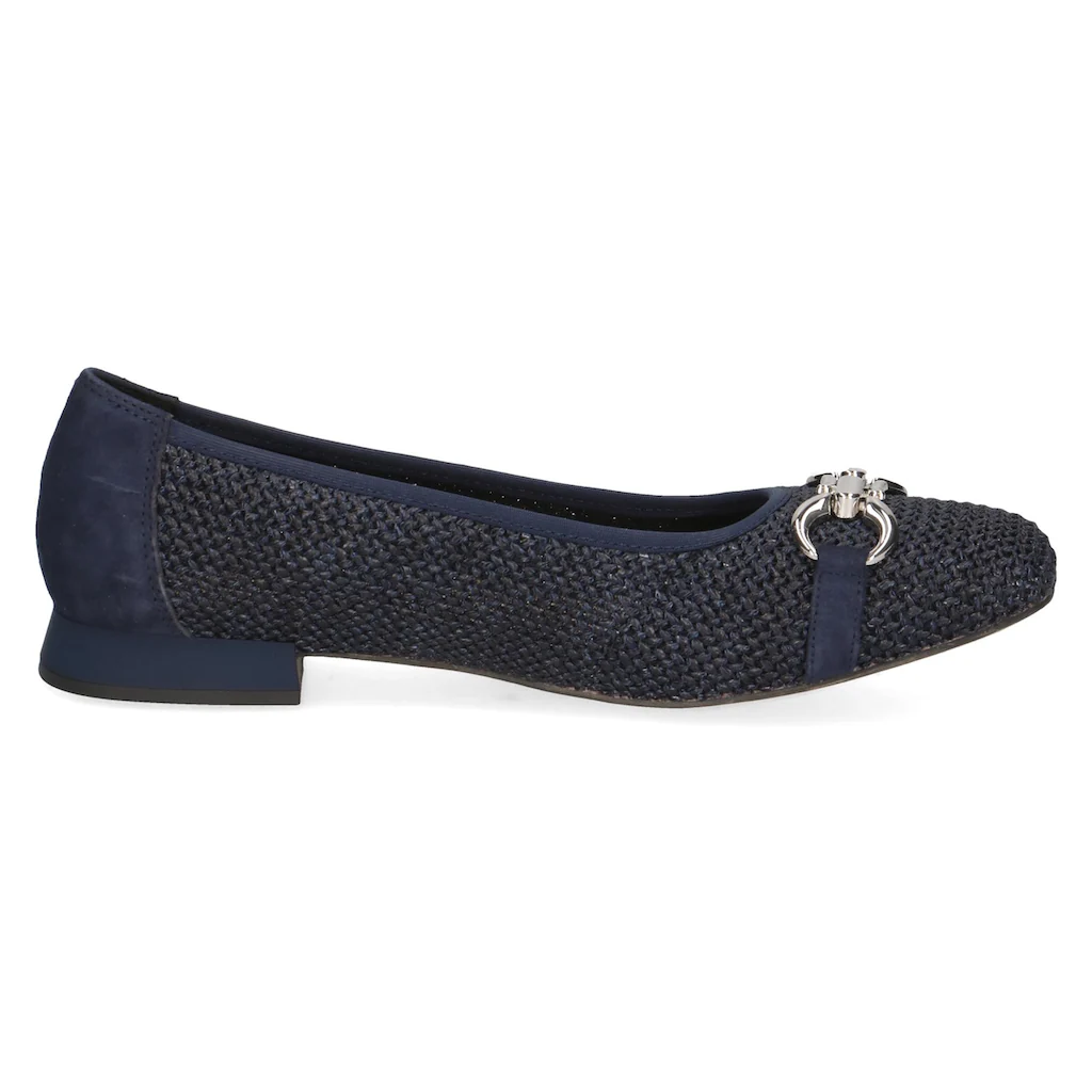 Caprice Ballerina Blockabsatz Bequemschuh Businessschuh mit Schmuckelement Online Outlet