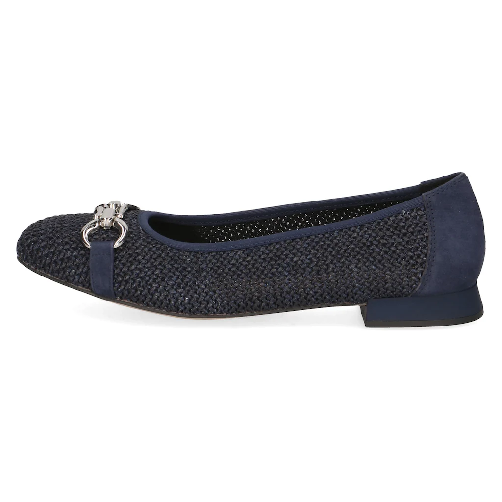 Caprice Ballerina Blockabsatz Bequemschuh Businessschuh mit Schmuckelement Online Outlet