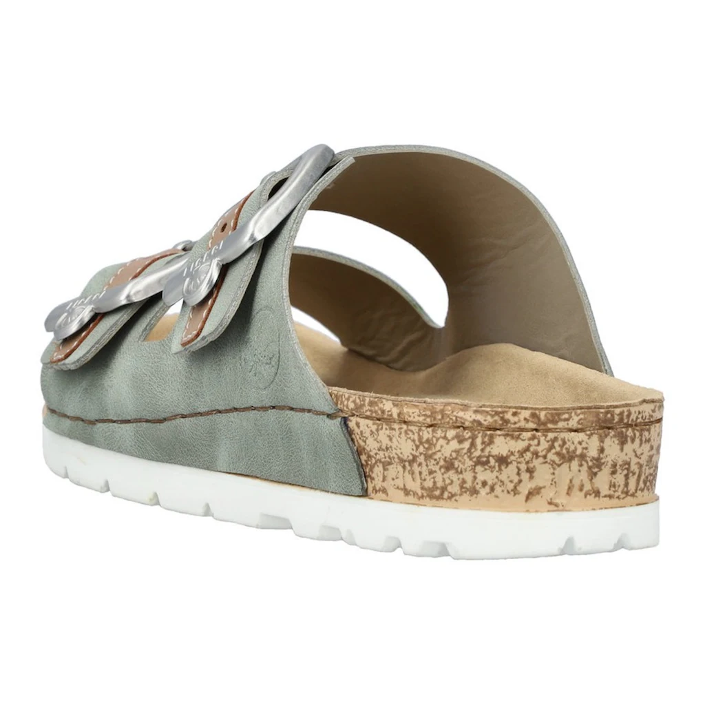 Rieker Pantolette Sommerschuh Schlappen mit verstellbaren Schnallen Sonderangebote