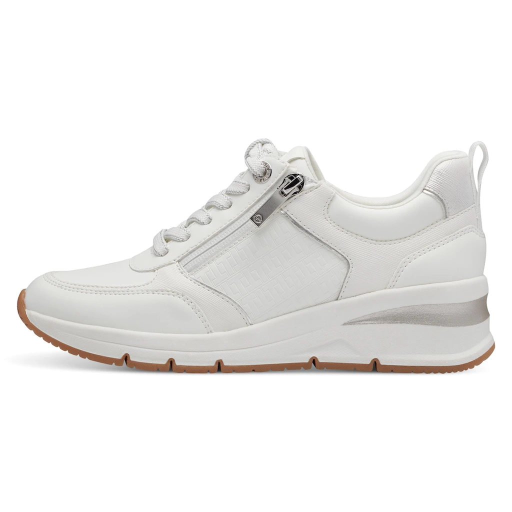 Tamaris Keilsneaker Freizeitschuh Halbschuh Schnürschuh mit Außenreißverschluss online kaufen Letzter Tag