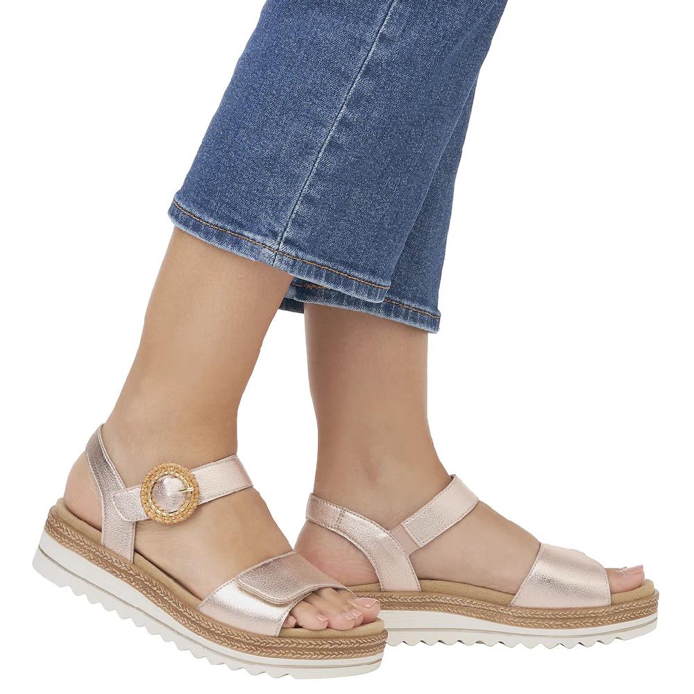Remonte Keilsandalette Sommerschuh Riemchensandale mit praktischem Klettverschlüssen online kaufen Nur für heute