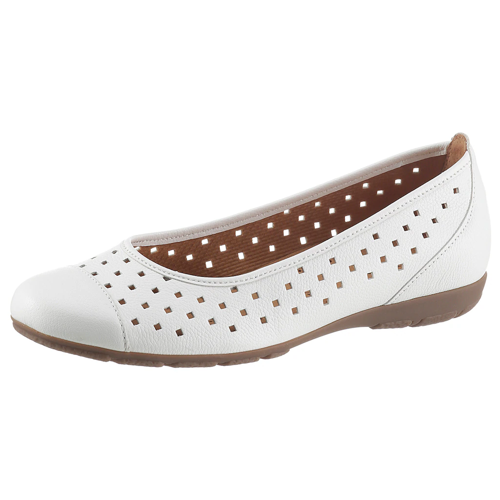 Gabor Ballerina Slipper Freizeitschuh Halbschuh mit luftigem Lochmuster online bestellen Fabrikverkauf