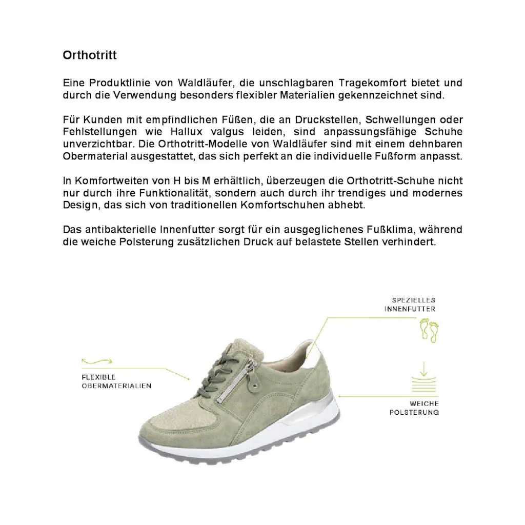 Waldläufer Keilsneaker »HIROKO« G-Weite Orthotritt-Ausstattung Freizeitschuh Halbschuh Schnürschuh online kaufen Exklusivangebot
