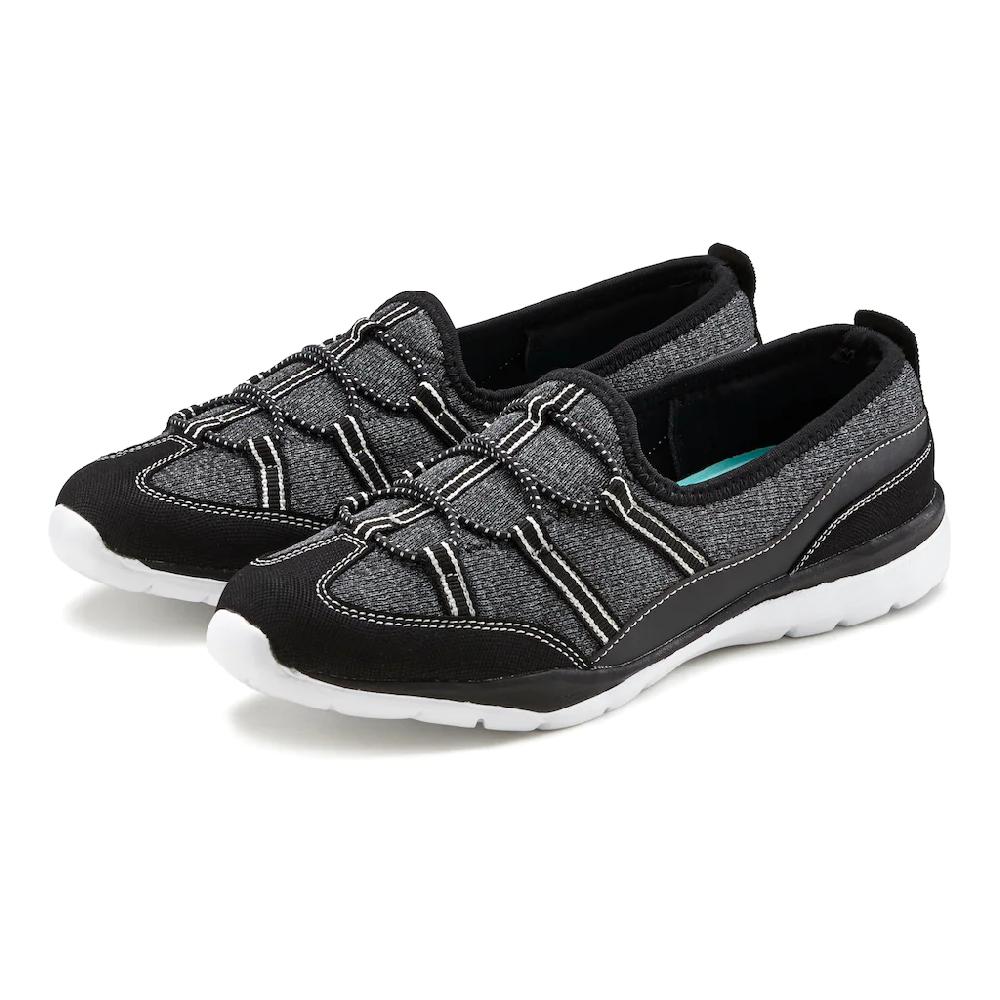 LASCANA Sneaker »Slip-On-Sneaker « im sportiven Look Halbschuh Freizeitschuh Slipper VEGAN ▷ für Weihnachtsangebot