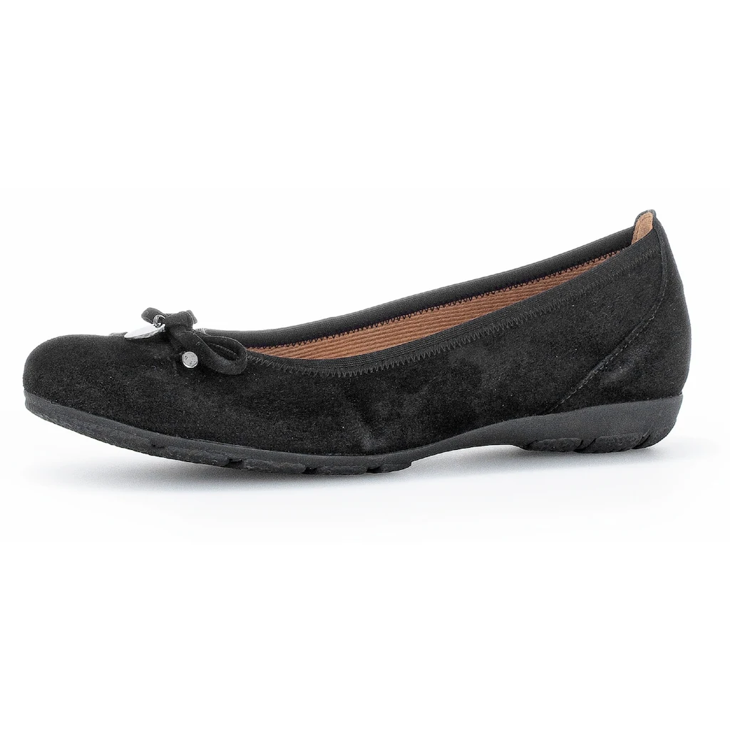 Gabor Ballerina Flache Schuhe Business Schuhe mit Hovercraft Luftkammern-Laufsohle ▷ für Jubiläumsangebot
