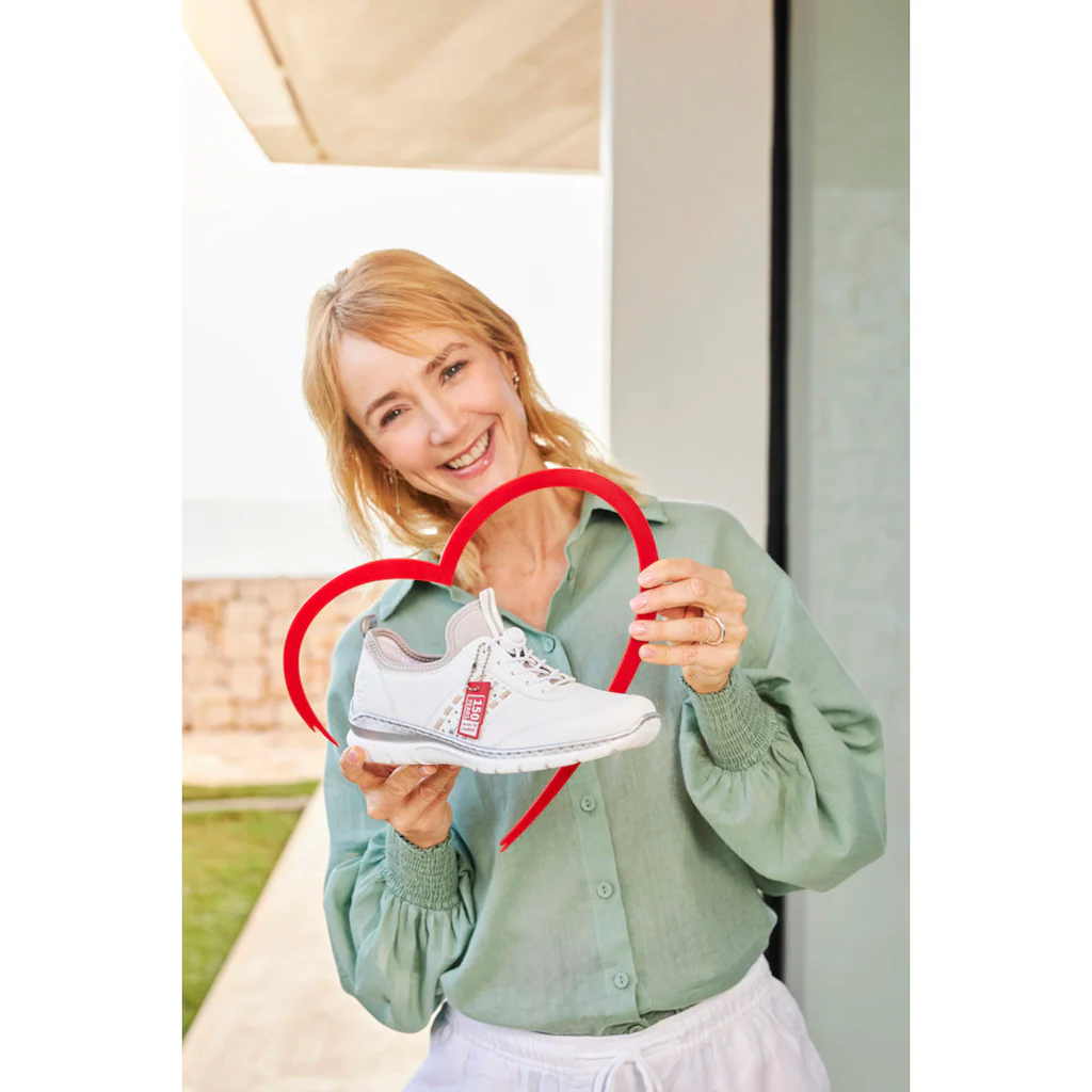 Rieker Slip-On Sneaker Slipper Schlupfschuh Freizeitschuh 150 Jahre RIEKER Jubiläumsartikel ▷ für Räumungsverkauf