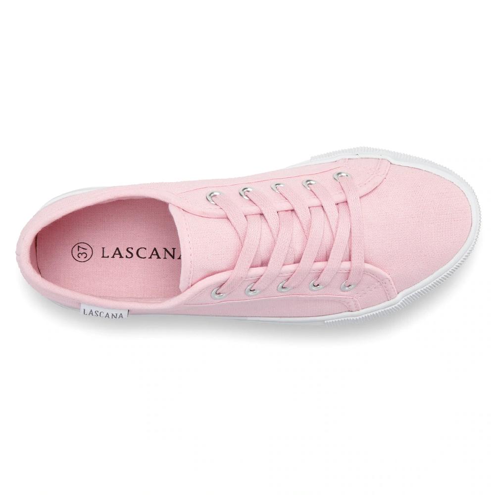 LASCANA Sneaker Schnürhalbschuh Freizeitschuh aus Textil mit Plateausohle online kaufen Sonderangebote