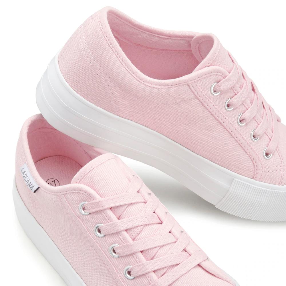 LASCANA Sneaker Schnürhalbschuh Freizeitschuh aus Textil mit Plateausohle online kaufen Sonderangebote