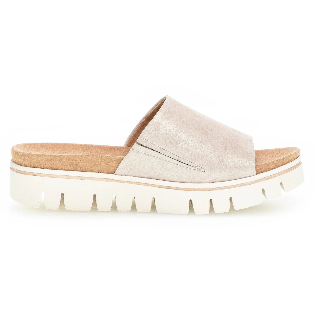 Gabor Pantolette Keilabsatz Sommerschuh Schlappen mit eingearbeitetem Gummizug online kaufen Bis zu 65% Rabatt