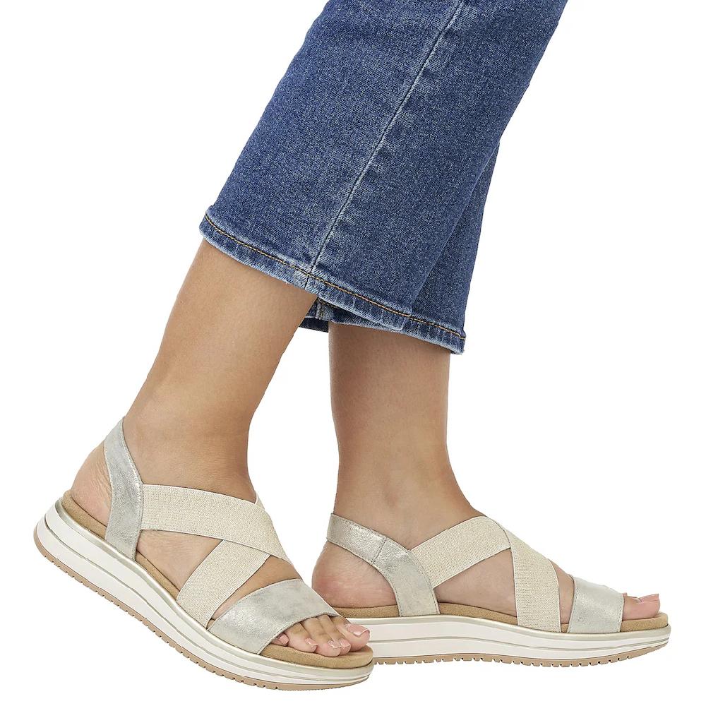 Remonte Riemchensandale Sommerschuh Sandalette Keilabsatz mit praktischem Gummizug online kaufen Riesige Rabatte