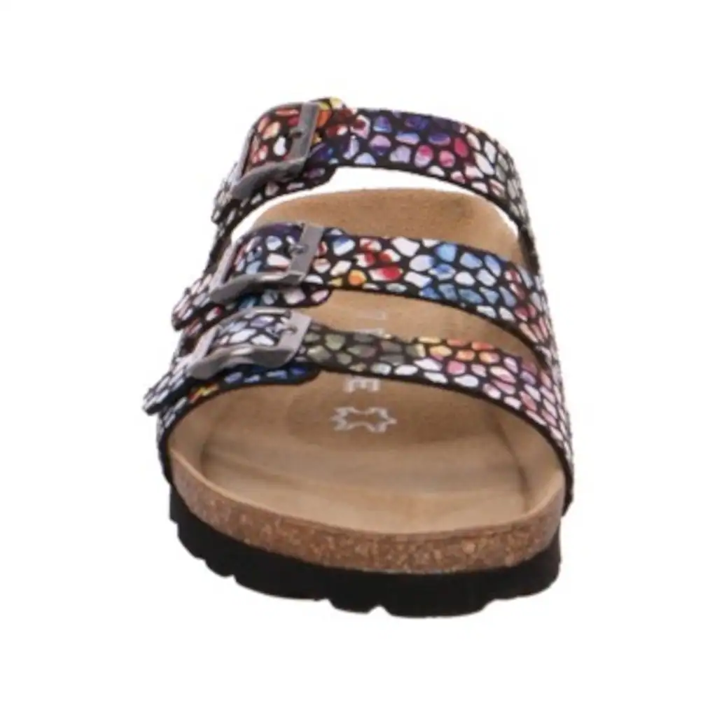 Rohde Pantolette »Alba« Sommerschuh Schlappen Hausschuh mit buntem Druck G-Weite = weit kaufen Online