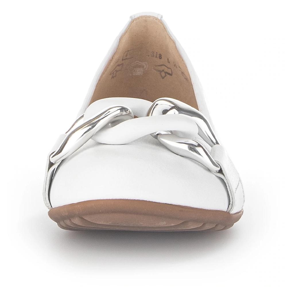Gabor Ballerina »FLORENZ« Hochzeitsschuh Flache Schuhe Slipper mit eleganter Zierkette bestellen Verkauf