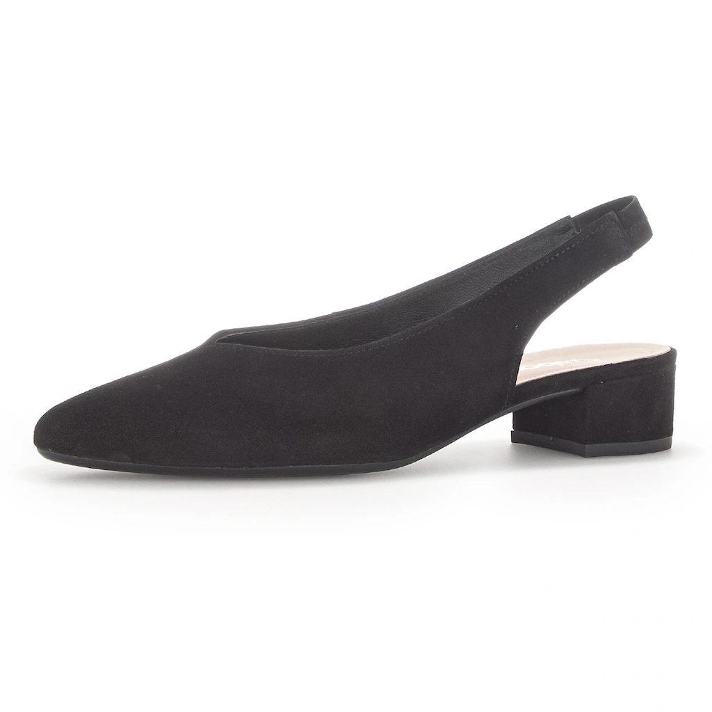 Gabor Slingpumps Abendschuh Sommerschuh Blockabsatz mit elastischem Riemchen bestellen Fabrik Onlineshop