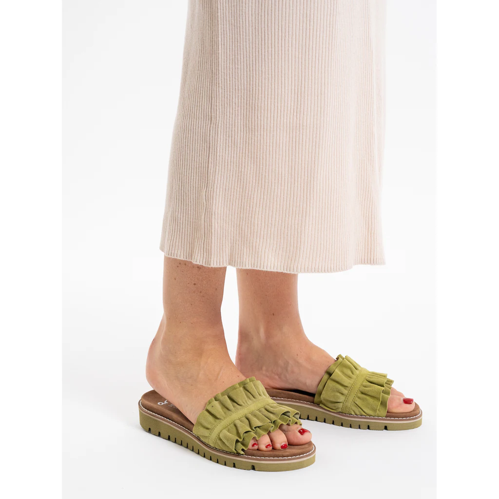 Ara Pantolette »KENT« Slides Flats Sandale mit geraffter Bandage Super Rabatt