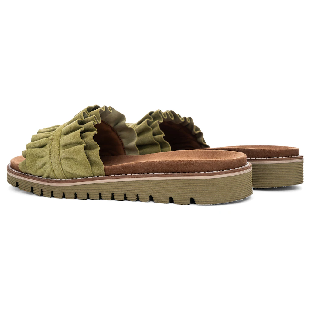 Ara Pantolette »KENT« Slides Flats Sandale mit geraffter Bandage Super Rabatt