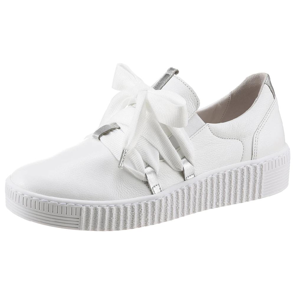 Gabor Slip-On Sneaker Schnürschuh Halbschuh Slipper mit aufgesetzter Zierschnürung Fabrikverkauf