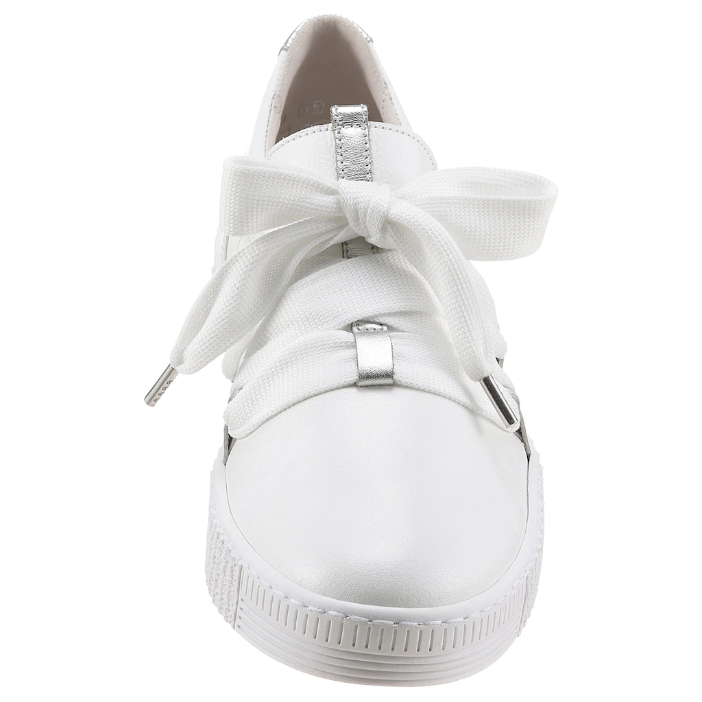 Gabor Slip-On Sneaker Schnürschuh Halbschuh Slipper mit aufgesetzter Zierschnürung Fabrikverkauf