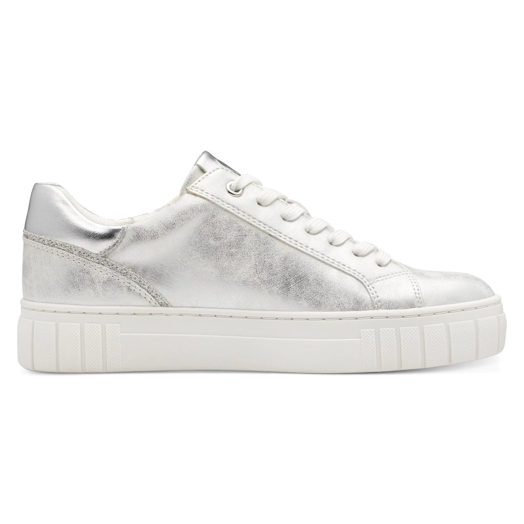 MARCO TOZZI Plateausneaker Freizeitschuh Halbschuh Schnürschuh mit unterlegtem Lochmuster bestellen Sonderangebot