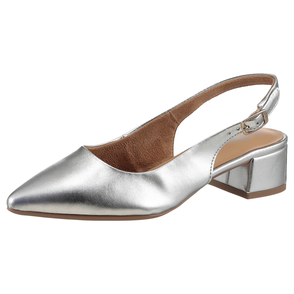Tamaris Slingpumps Blockabsatz Abendschuh Businessschuh mit verstellbarer Schnalle online bestellen Begrenztes Angebot
