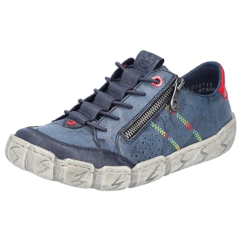 Rieker Sneaker Freizeitschuh Halbschuh Schlupfschuh mit bunter Ziernaht kaufen Weihnachtsangebot