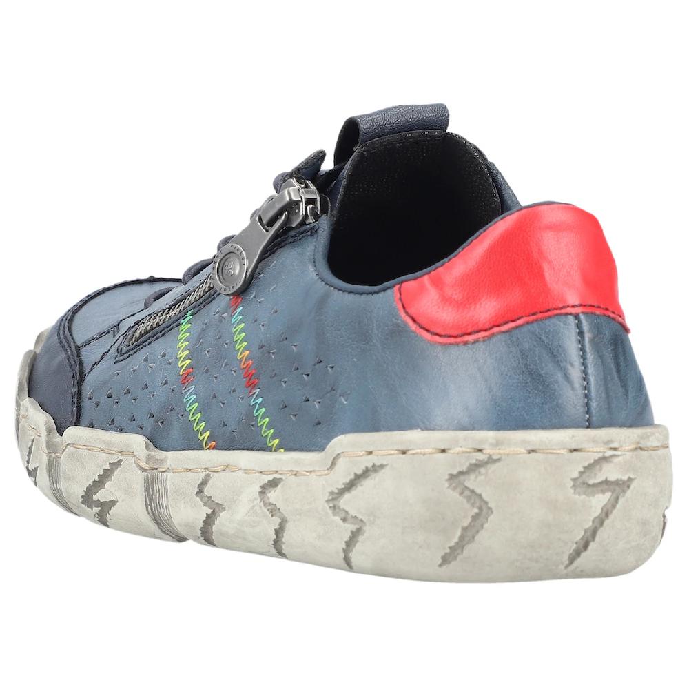 Rieker Sneaker Freizeitschuh Halbschuh Schlupfschuh mit bunter Ziernaht kaufen Weihnachtsangebot