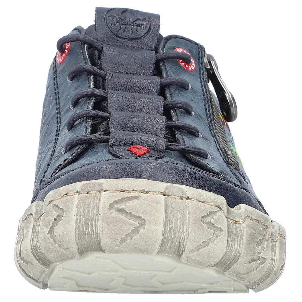 Rieker Sneaker Freizeitschuh Halbschuh Schlupfschuh mit bunter Ziernaht kaufen Weihnachtsangebot