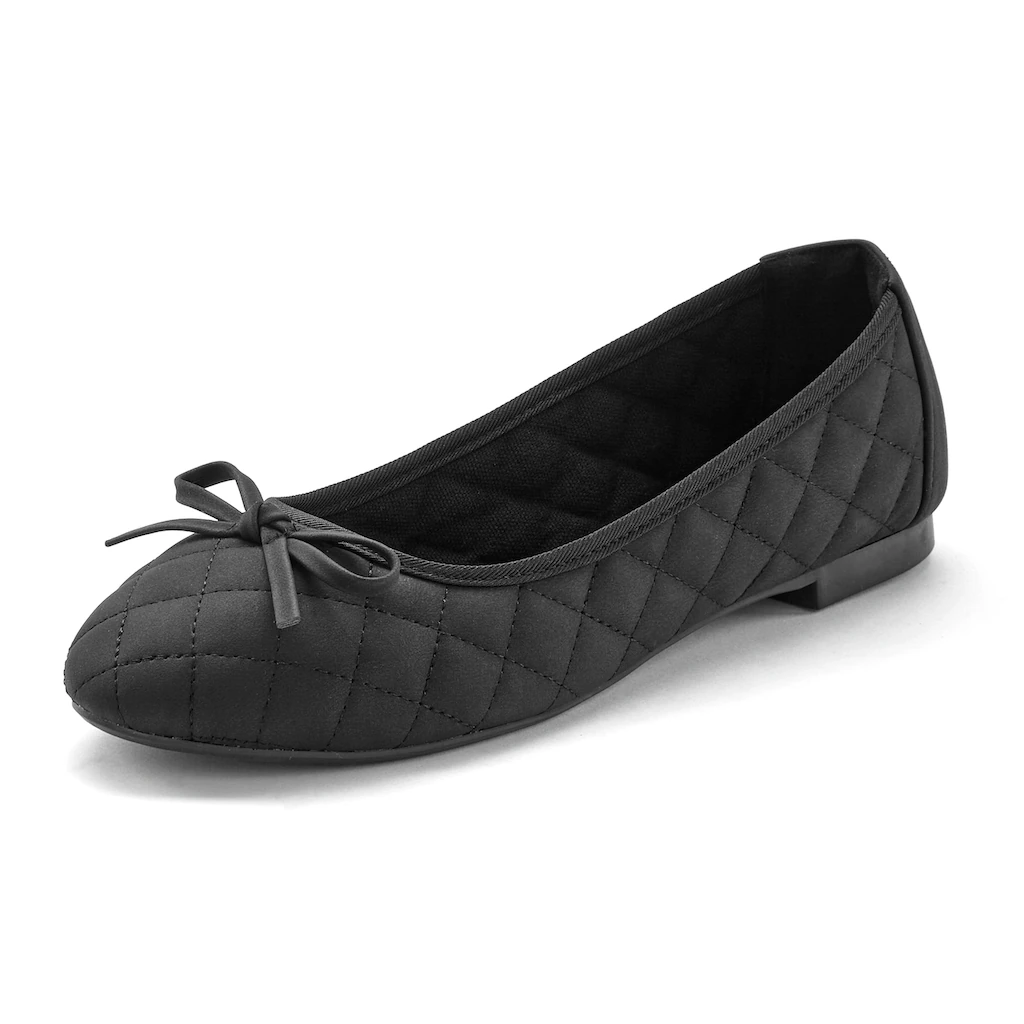 LASCANA Ballerina mit Schleifenapplikation VEGAN online bestellen Muttertagsangebot