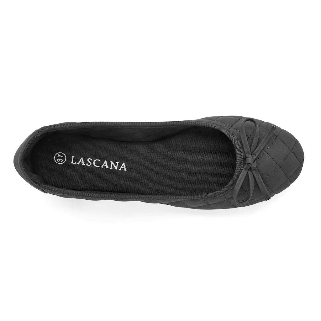 LASCANA Ballerina mit Schleifenapplikation VEGAN online bestellen Muttertagsangebot