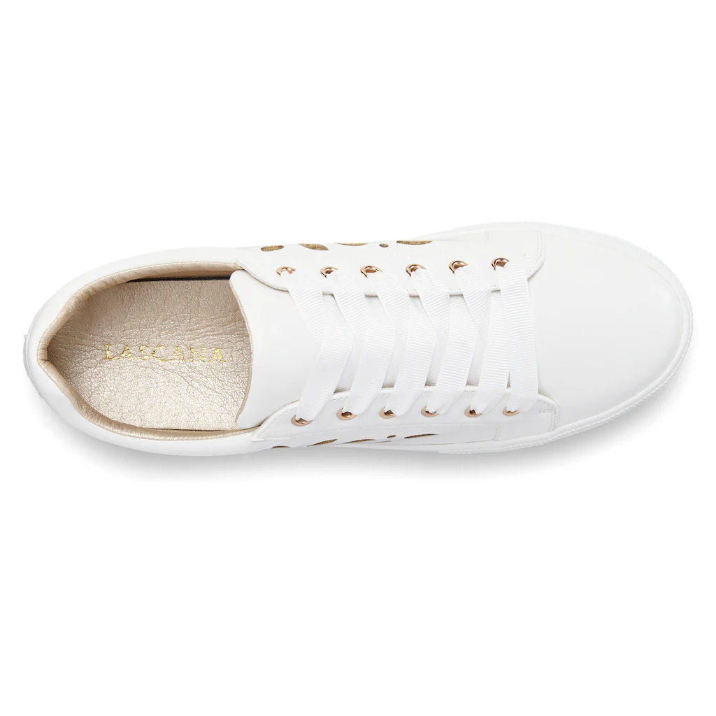 LASCANA Sneaker mit kleinen Cut-Outs Schnürhalbschuhe Freizeitschuhe VEGAN ▷ für Neuheiten